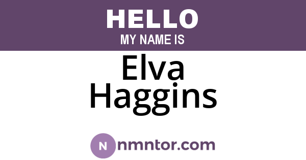 Elva Haggins