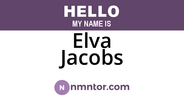 Elva Jacobs