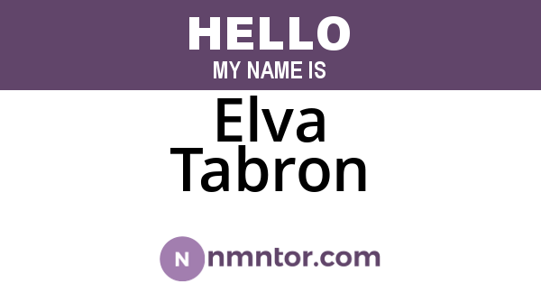Elva Tabron