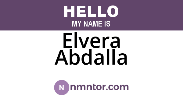 Elvera Abdalla