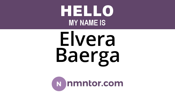 Elvera Baerga