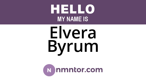 Elvera Byrum