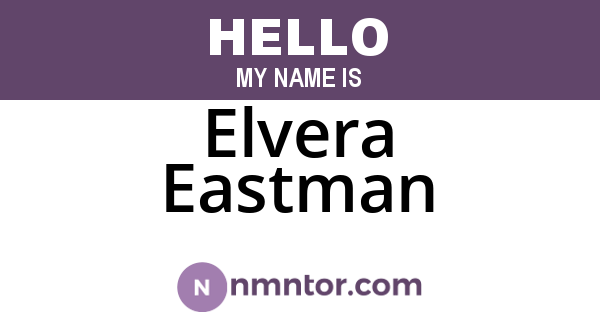 Elvera Eastman