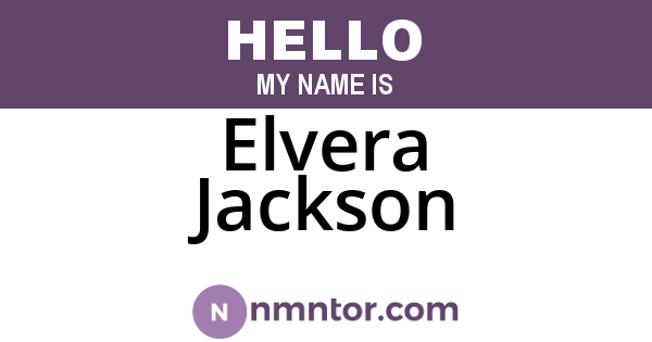 Elvera Jackson