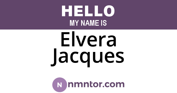 Elvera Jacques