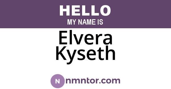 Elvera Kyseth