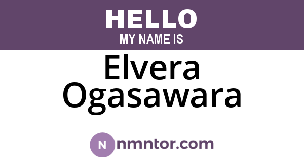Elvera Ogasawara