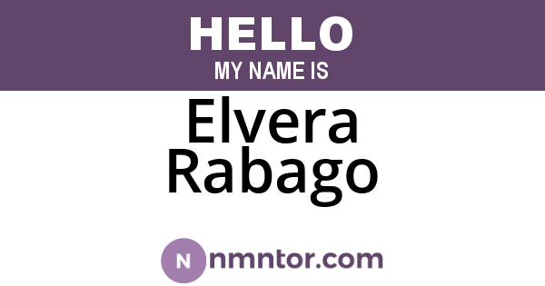 Elvera Rabago
