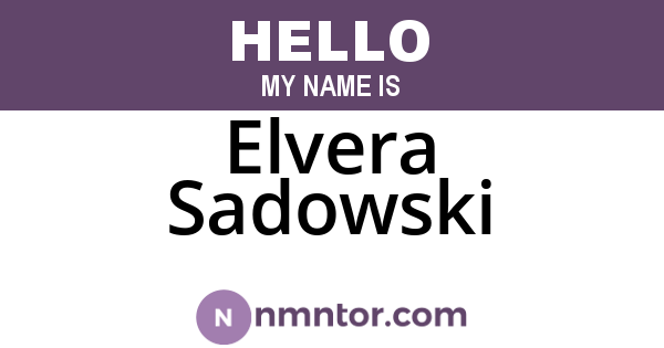 Elvera Sadowski
