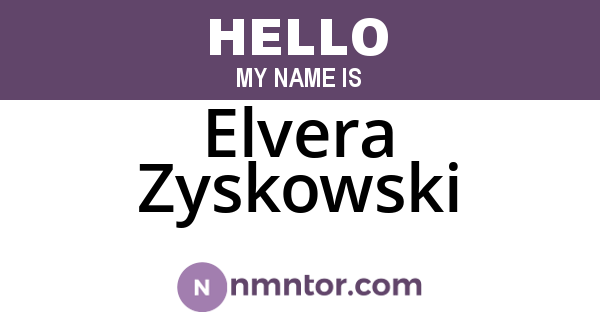 Elvera Zyskowski