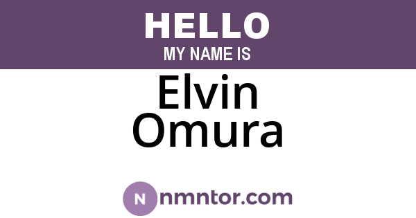 Elvin Omura