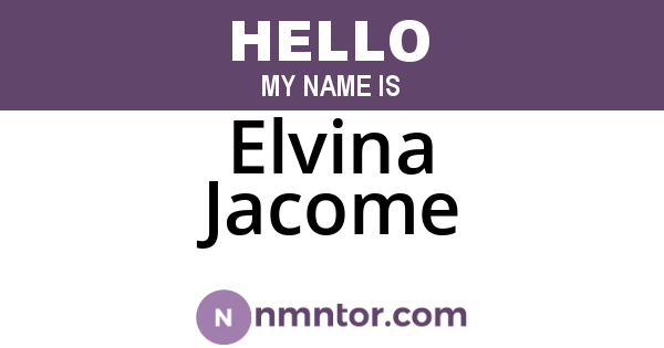 Elvina Jacome