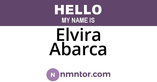 Elvira Abarca