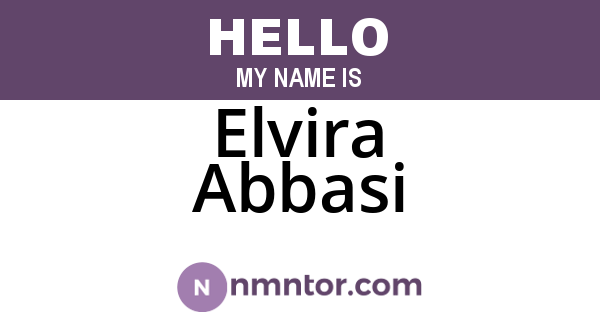 Elvira Abbasi