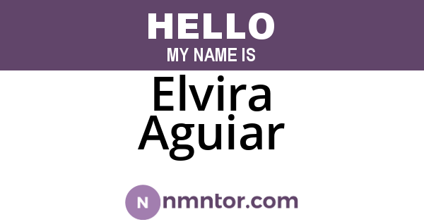 Elvira Aguiar