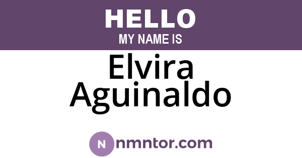 Elvira Aguinaldo