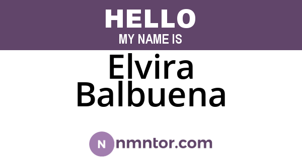 Elvira Balbuena