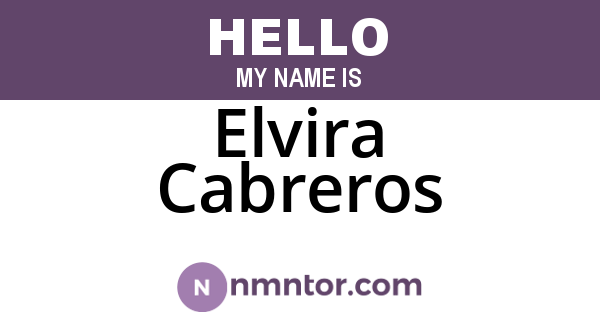 Elvira Cabreros