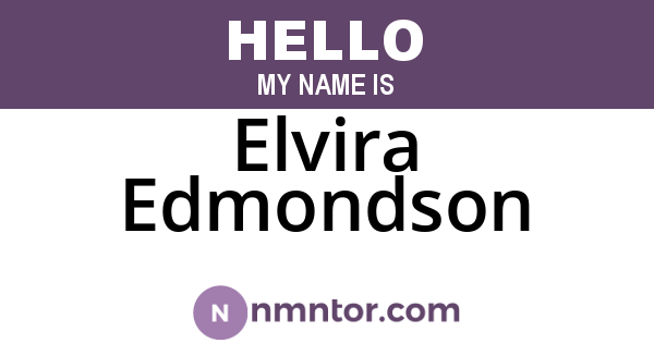 Elvira Edmondson