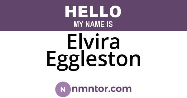 Elvira Eggleston