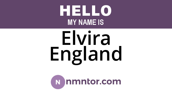 Elvira England