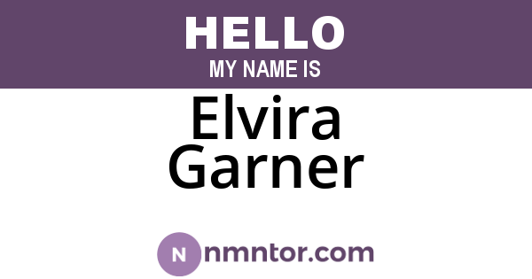 Elvira Garner