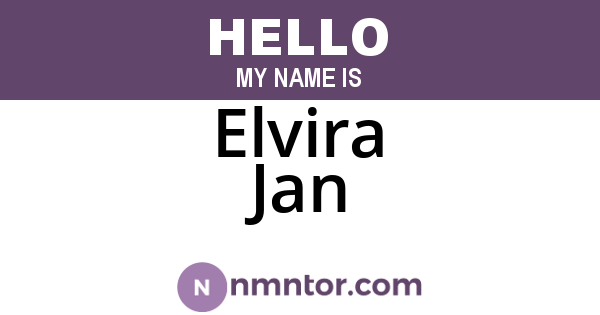 Elvira Jan