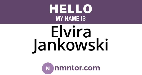 Elvira Jankowski