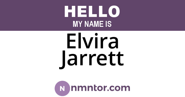 Elvira Jarrett