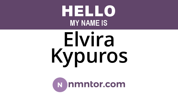 Elvira Kypuros