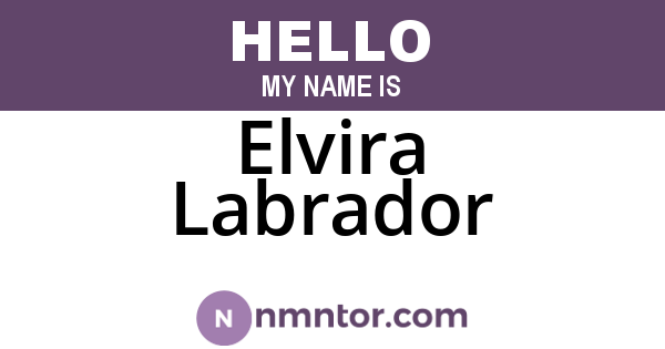 Elvira Labrador