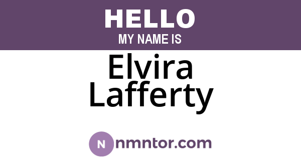 Elvira Lafferty