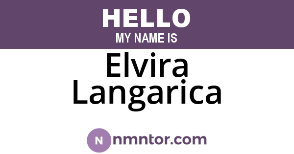 Elvira Langarica