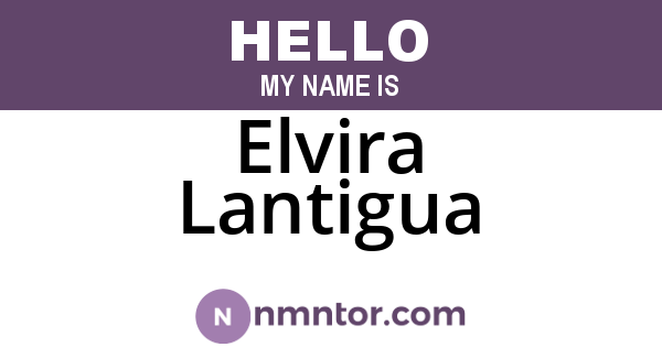 Elvira Lantigua