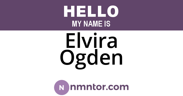 Elvira Ogden