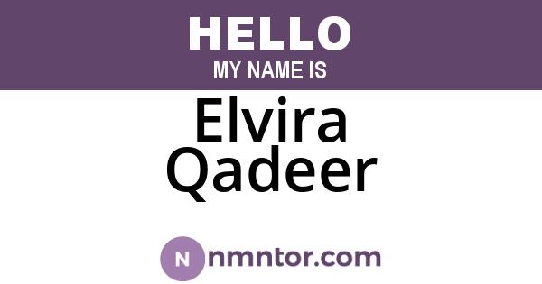 Elvira Qadeer