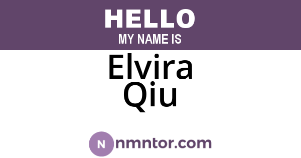Elvira Qiu