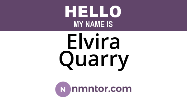 Elvira Quarry