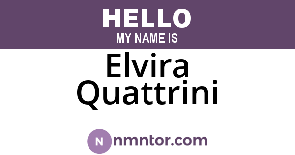 Elvira Quattrini