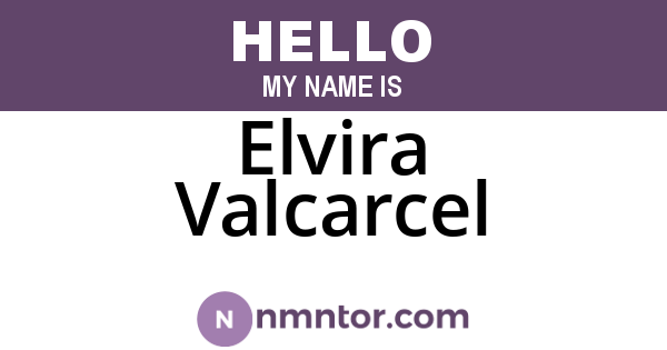 Elvira Valcarcel