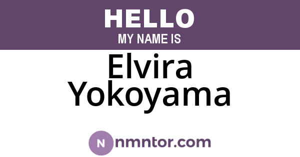 Elvira Yokoyama