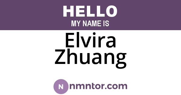 Elvira Zhuang