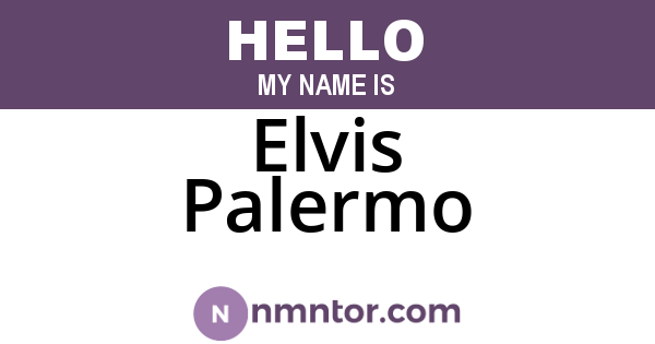 Elvis Palermo