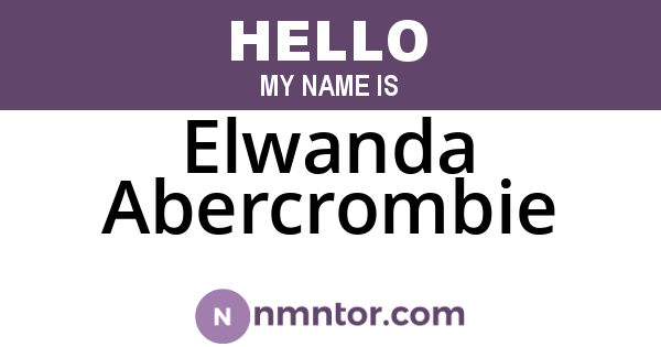 Elwanda Abercrombie