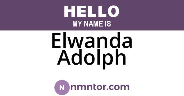 Elwanda Adolph