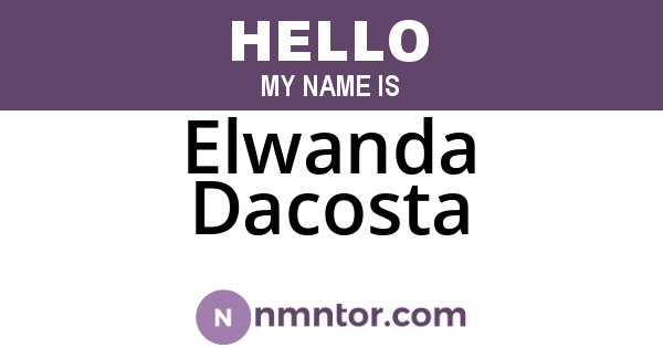 Elwanda Dacosta