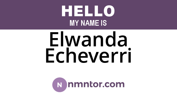 Elwanda Echeverri