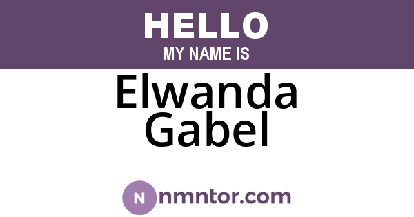 Elwanda Gabel