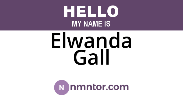 Elwanda Gall