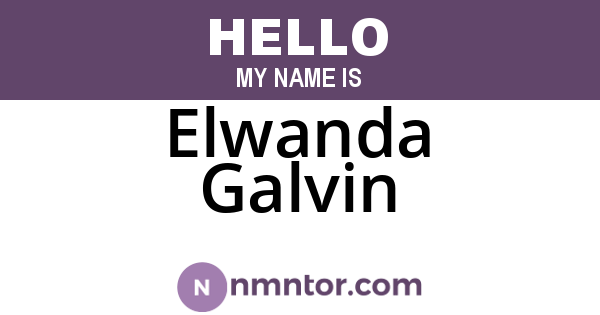 Elwanda Galvin